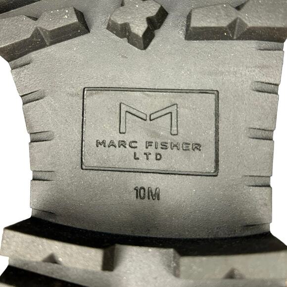 MARC FISHER LTD Padmia Light Natural Suede Lug Sole Chelsea Boots 10 - Picture 5 of 7